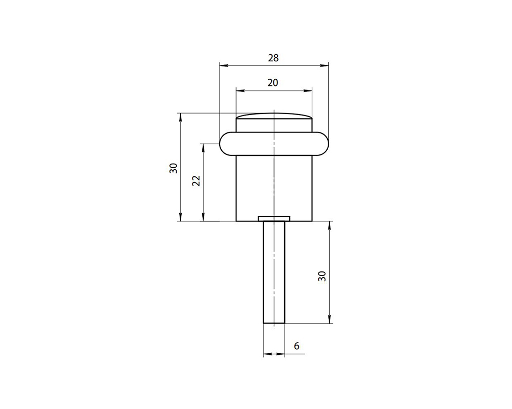 Упор дверной DS-0013-G Золото