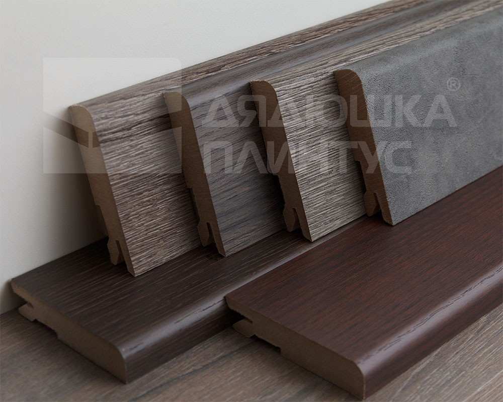 Плинтус МДФ Лука Пл 100-1МДФ.2700.Point line 24087 Дуб беленый