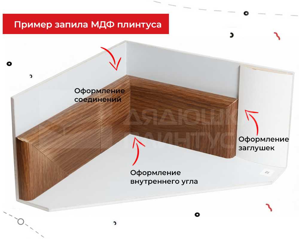 Плинтус МДФ Волшебная палочка. Гарден .210 Дуб опак