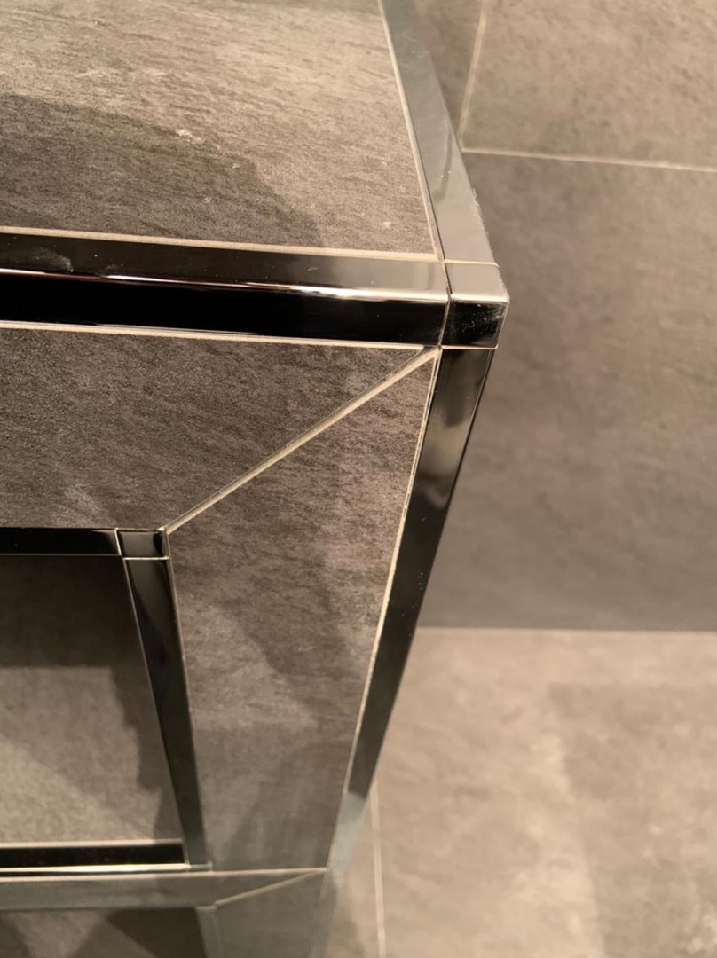 Капсула для прямоугол. профиля 10 мм Титан Tiltex CPJQSTX 10/2