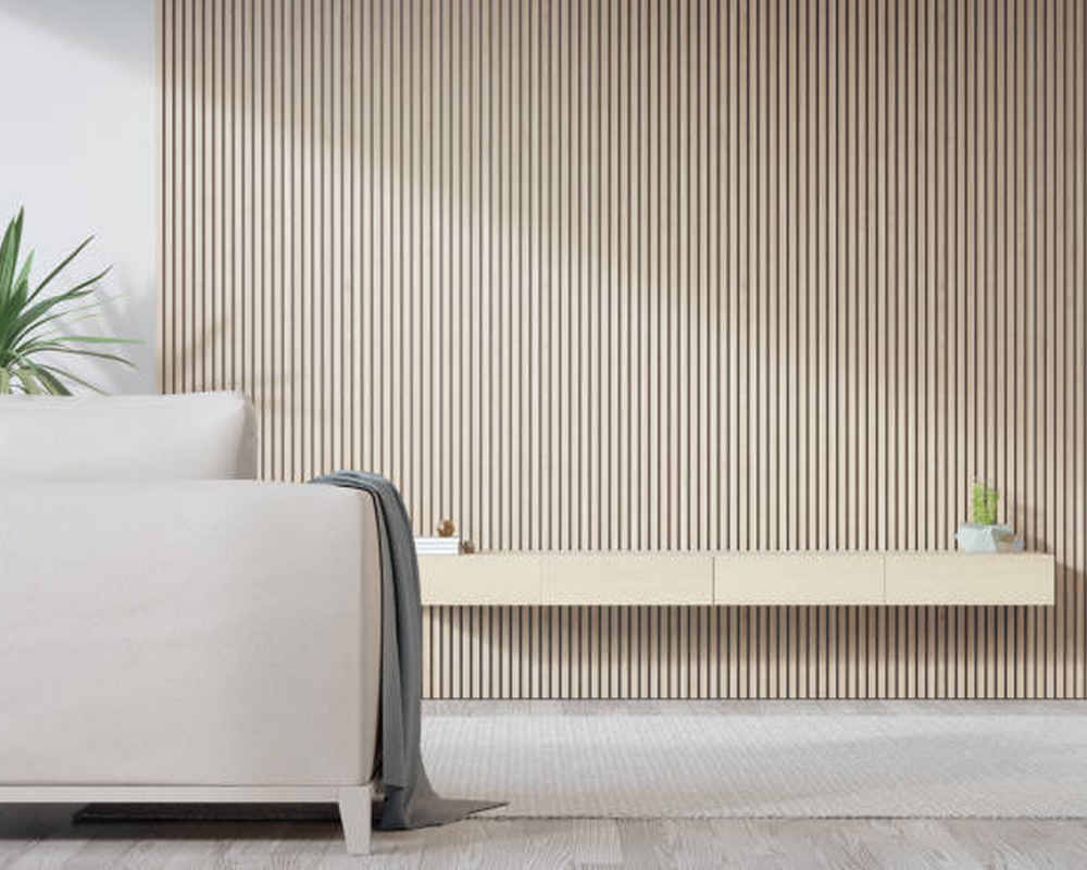 Панель МДФ ACUPAN 61.08.122501.92 трапеция 12х122х2760 мм Орех светлый