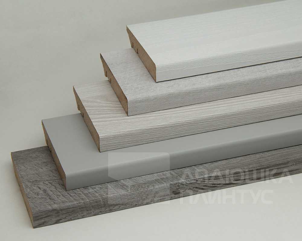 Плинтус МДФ Волшебная палочка. Гарден .223 Дуб Сухой серый